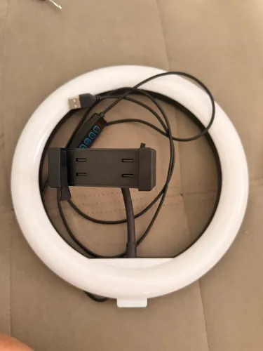 Ring Light LED 10? com suporte para celular (sem tripé)