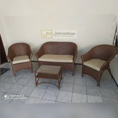 Conjunto Sofá Namoradeira Valencia 