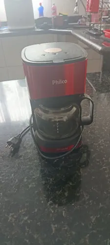 Cafeteira elétrica Philco Inox Red 220v