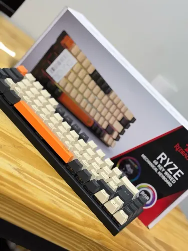 teclado mecânico gamer redragon ryze rgb switch brown abnt2