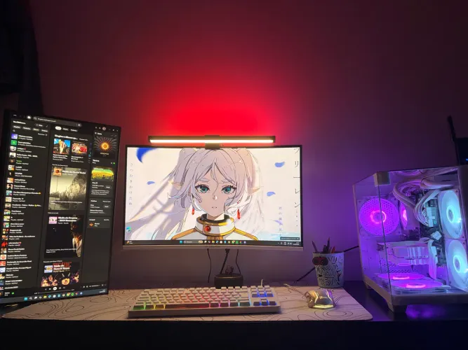 Setup Gamer Ryzen 5 - 20GB RAM - Full White com Monitor Curvo 27?