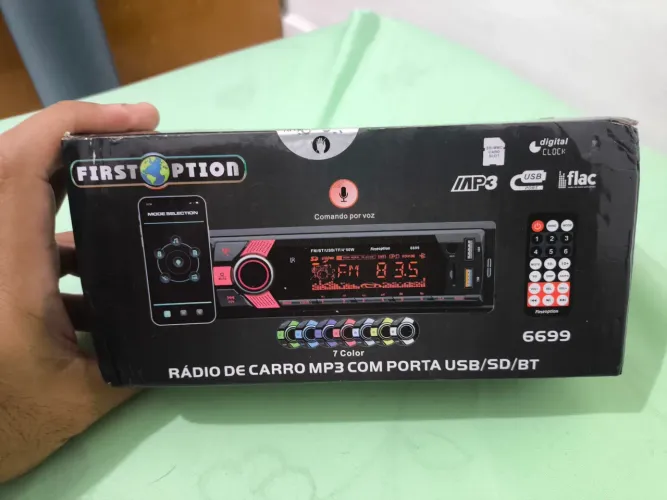 Rádio Veicular First Option Bluetooth (lacrado)