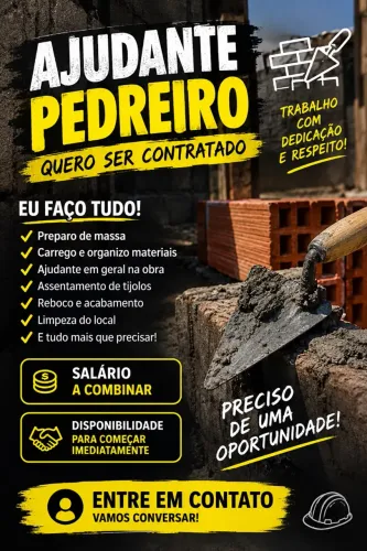 Ajudante de pedreiro