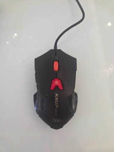 Mouse Gamer Knup KP-V27 2400 DPI LED USB 6 Botões - Usado Funcionando
