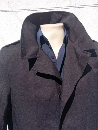 Casaco sobretudo masculino GG preto