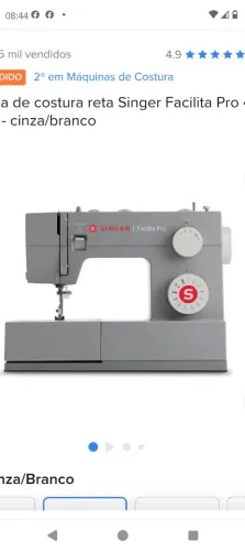 Vendo máquina de costura facilita pro 4411