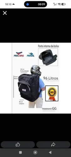Bag de 96 Litros marca PRC Racing