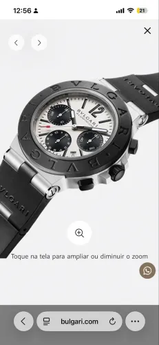 Relógio Bvlgari Aluminium