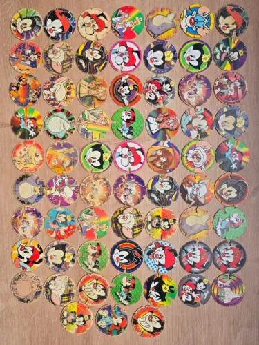 Lote Tazos Animaniacs Arma e Voa Elma Chips