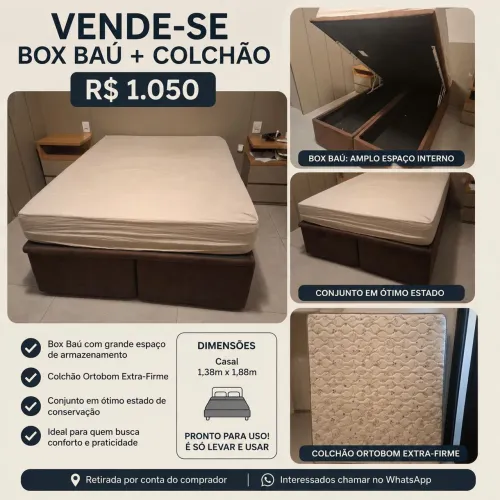 BOX com Colchão D45