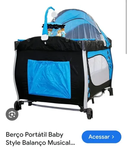 Vendo berço baby style completo na caixa