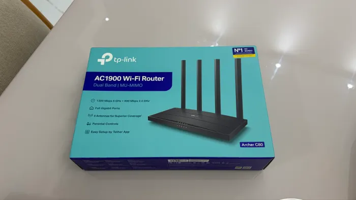 Roteador TP-Link Archer C80 Wireless Mu-Mimo AC1900 Dual Band Gigabit
