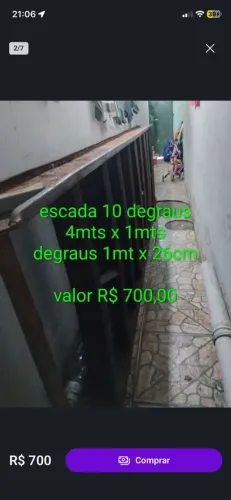 Escada de ferro 10 Metros