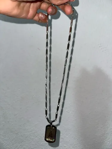 Corrente com pingente da nossa senhora aparecida 
