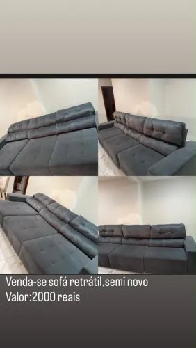 Sofá retrátil semi novo