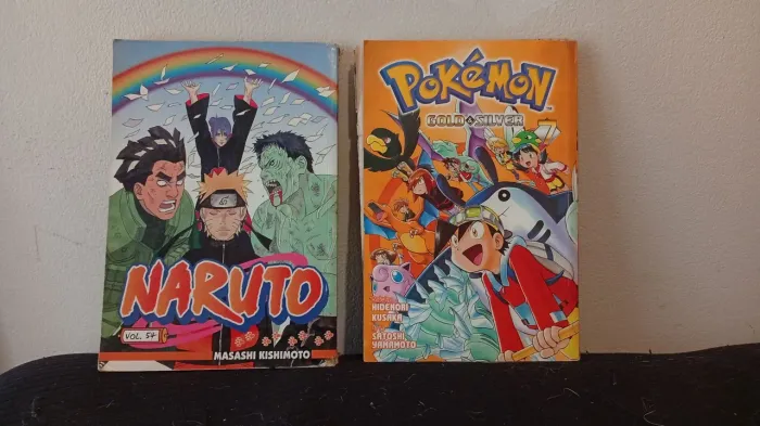 Mangás Naruto e Pokémon
