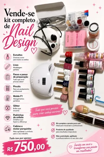 Vende-se Kit Nail Design 