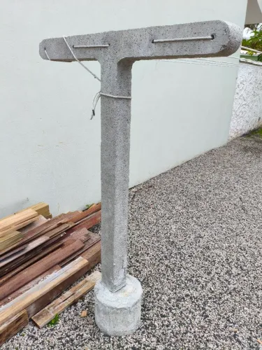 Palanque de concreto para varal