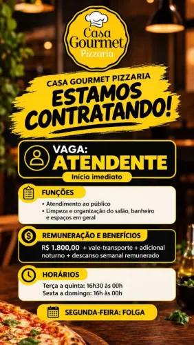 CONTRATAÇÃO IMEDIATA 