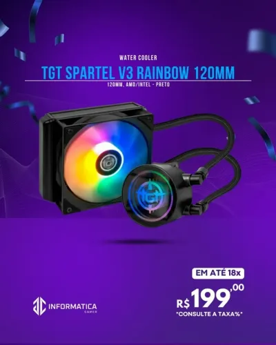WATER COOLER TGT SPARTEL V3 RAINBOW 120MM