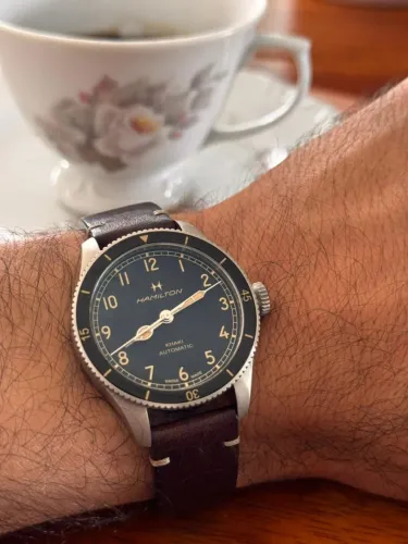 Relogio Hamilton Khaki Aviation Pilot Pioneer