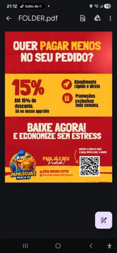 Cardápios, banners e impressos em geral
