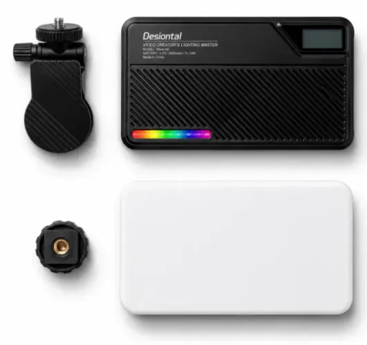 Luz de Vídeo LED RGB Desiontal 3000mAh 12W (Novo)