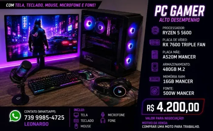 Setup gamer completo