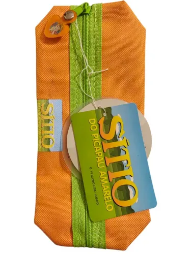 Estojo vintage Sítio do Pica Pau Amarelo, na cor laranja