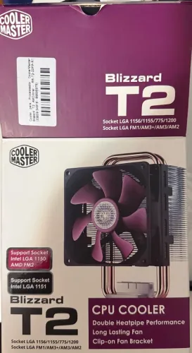 Cooler para Processador Cooler Master Blizzard T2, AMD/Intel, Preto - RR-T2-22FP-R1