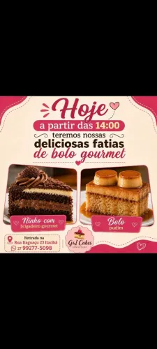 Fatias de bolo gourmet