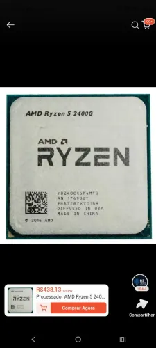 PROCESSADOR RYZEN 5 2400G