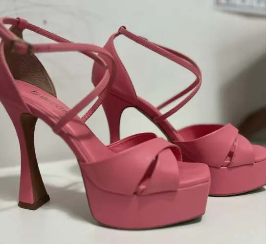 Sandália salto rosa DI VALENTINI