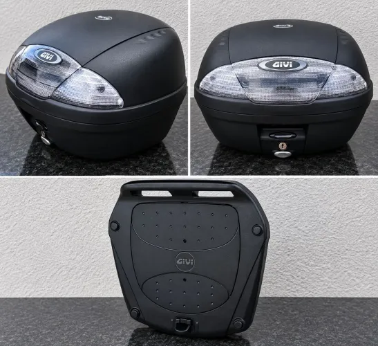 Baú para Moto Monolock Givi Traseiro E450NT Simply Fumê 45L