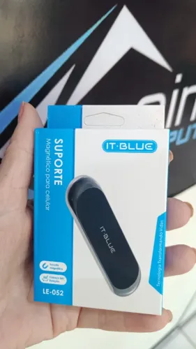 Suporte Magnético Para Celular Veicular Le-052 It Blue - Imã Para Carro - Loja COimbra