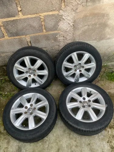 Rodas aro 15 furação 5x100 pneus 195/55/15
