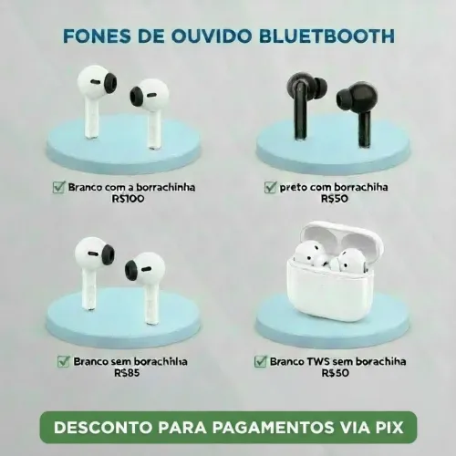 FONES DE OUVIDO BLUETOOTH