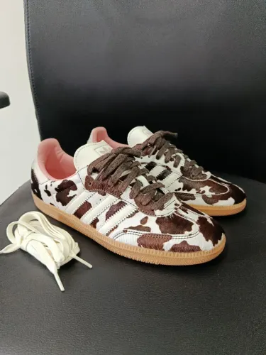 tênis adidas samba og cow print