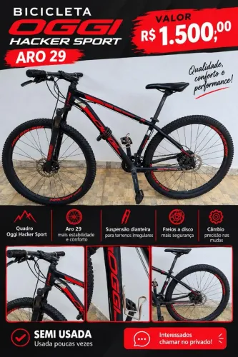 Bicicleta: Oggi Hacker Sport Aro 29