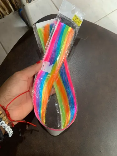 Marchinhas coloridas para cabelo