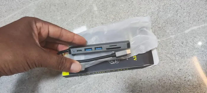 Hub USB tipo c 6 em 1, 2 USB, RF, sd, HDMI MHL - já é o menor preço 