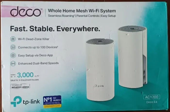 Roteador Mesh TP-Link Deco - kit 2 unidades para até 240m²