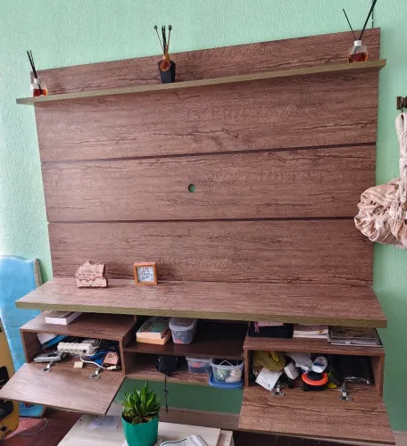 Rack para tv com armario