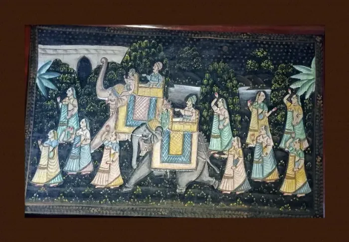 VENDO QUADRO INDIANO COM MOLDURA 132X92
