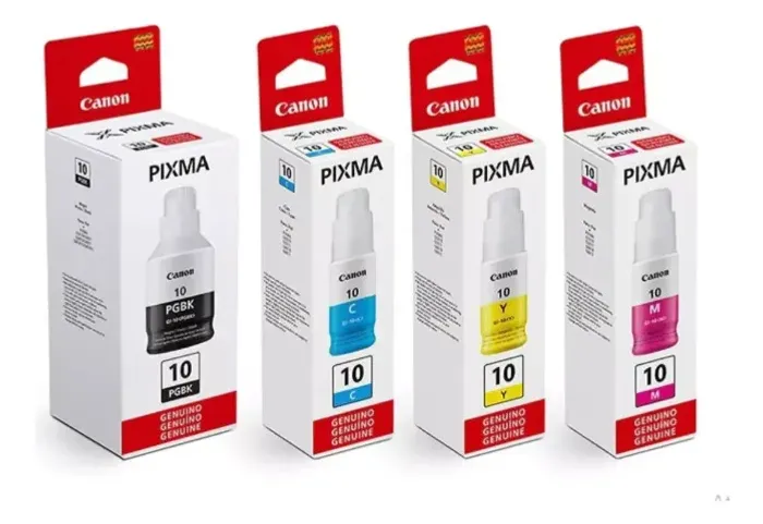 Kit Tinta Corante Original Impressora Canon Mega Tank GI-10 