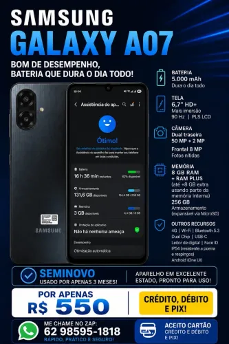 Samsung Galaxy A07 256 Giga 8 RAM