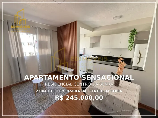 Venha conhecer este apartamento no Residencial Centro da Serra Lazer e conforto!