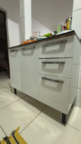 Balcão/ armário de Cozinha Itatiaia 3 Portas e 3 Gavetas - Branco