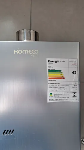 Aquecedor de água Komeko 20,5 L - a Gás GLP