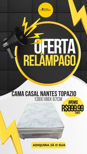 Cama Casal Nantes Topazio